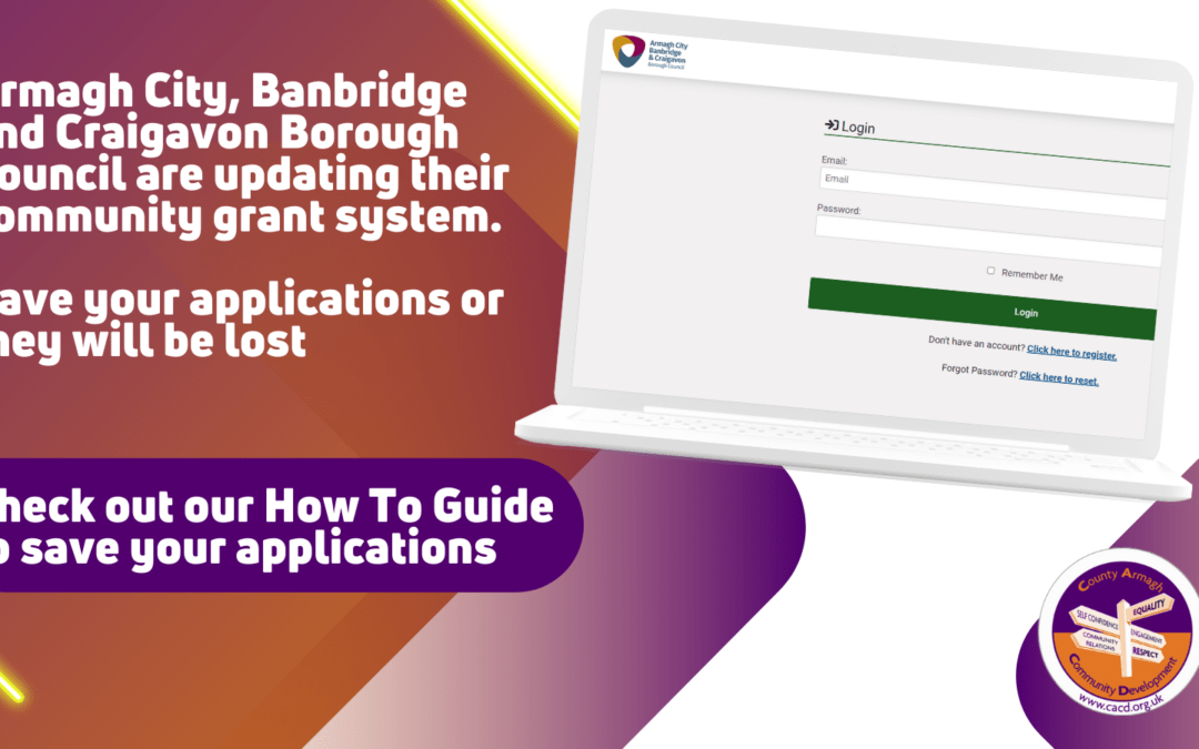 ABC Council are introducing new online grant system. Download your files today.